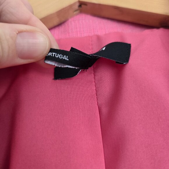 ME+EM Pink Tailored Blazer Luxury British Designer Jacket Cotton Blend Timeless - Picture 15 of 15